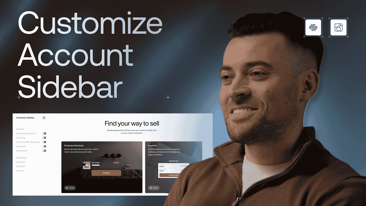 Customize Account Sidebar on Squarespace - YouTube