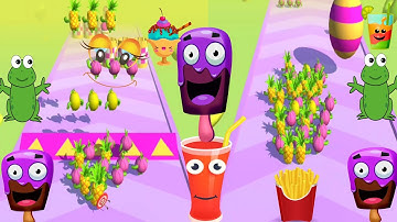 Fruit Rush R All Levels Mobile Gameplay Walkthrough Update Game iOS,Android Stick Race Level JB31LR