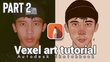 Tutorial membuat Vexel art Sederhana di Autodesk Sketchbook || Part 2 Skin Shading  || Android