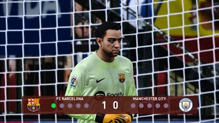 PES 2023 | Penalty Shootout | Barcelona vs Manchester City | Xavi goalkeeper