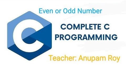 C program to check Even or Odd Number in bangla