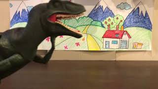 ポケモン アニメ おもちゃ リザードンとピカチュウと恐竜とアンパンマンのバトル