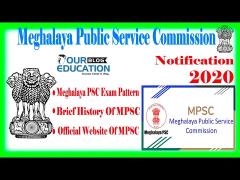 Meghalaya PSC 2020 (MPSC exam details) Full Details