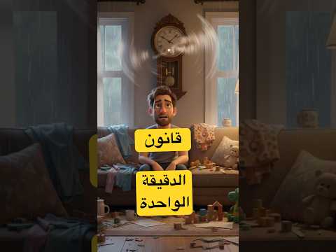 بتعرف إنو دقيقة وحدة ممكن تغي ر كل حياتك بس أغلب الناس ما بيعرفوا كيف قانون الدقيقة الواحدة