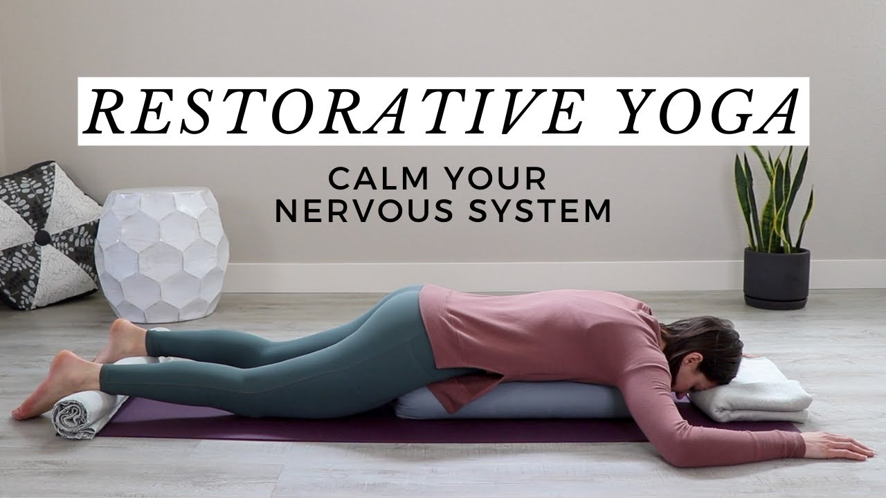 Peaceful Restorative Yoga to Calm Your Nervous System in 45 Minutes 