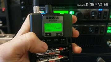 Shure PSM900 - How to properly Scan and Sync without using Wireless Workbench