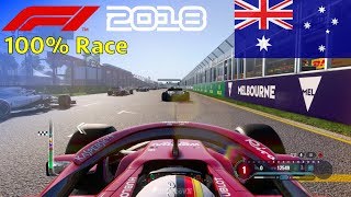 F1 2018 - 100% Race at Albert Park Circuit, Australia in Vettel's Ferrari