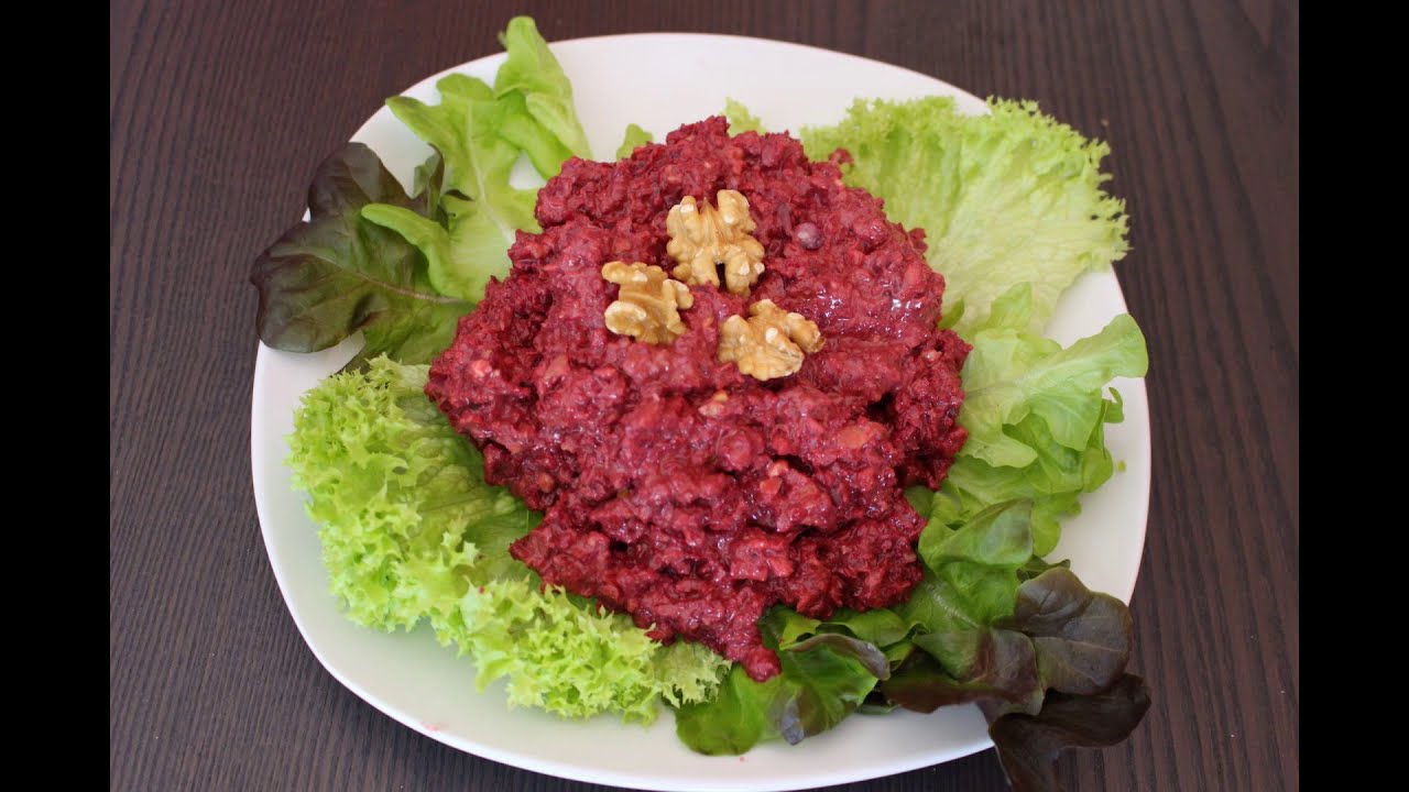 салат из  свежей свеклы за 13 секунд/термомикс