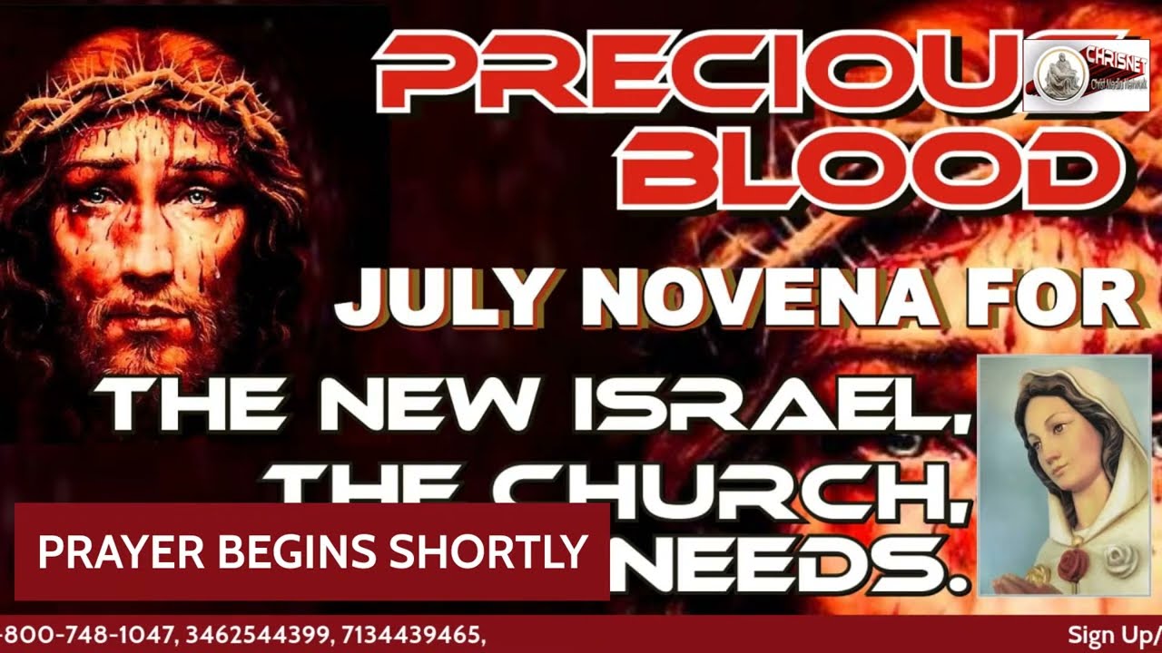JULY NOVENA FOR THE NEW ISRAEL, THE CHURCH, AND OUR NEEDS- Day 12 Livestream