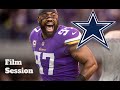 Defensive End Everson Griffen || Dallas Cowboys Film Session