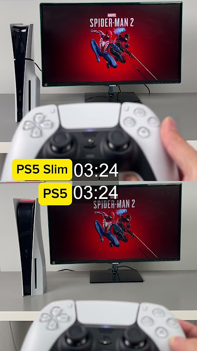 PS5 vs PS5 slim opening games speed test. #ps5  #ps5slim  #playstation  #glistco