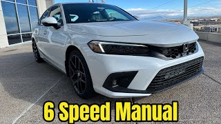 2023 Honda Civic Sport Touring Hatchback - Platinum White Pearl  - Manual Transmission - Walkaround