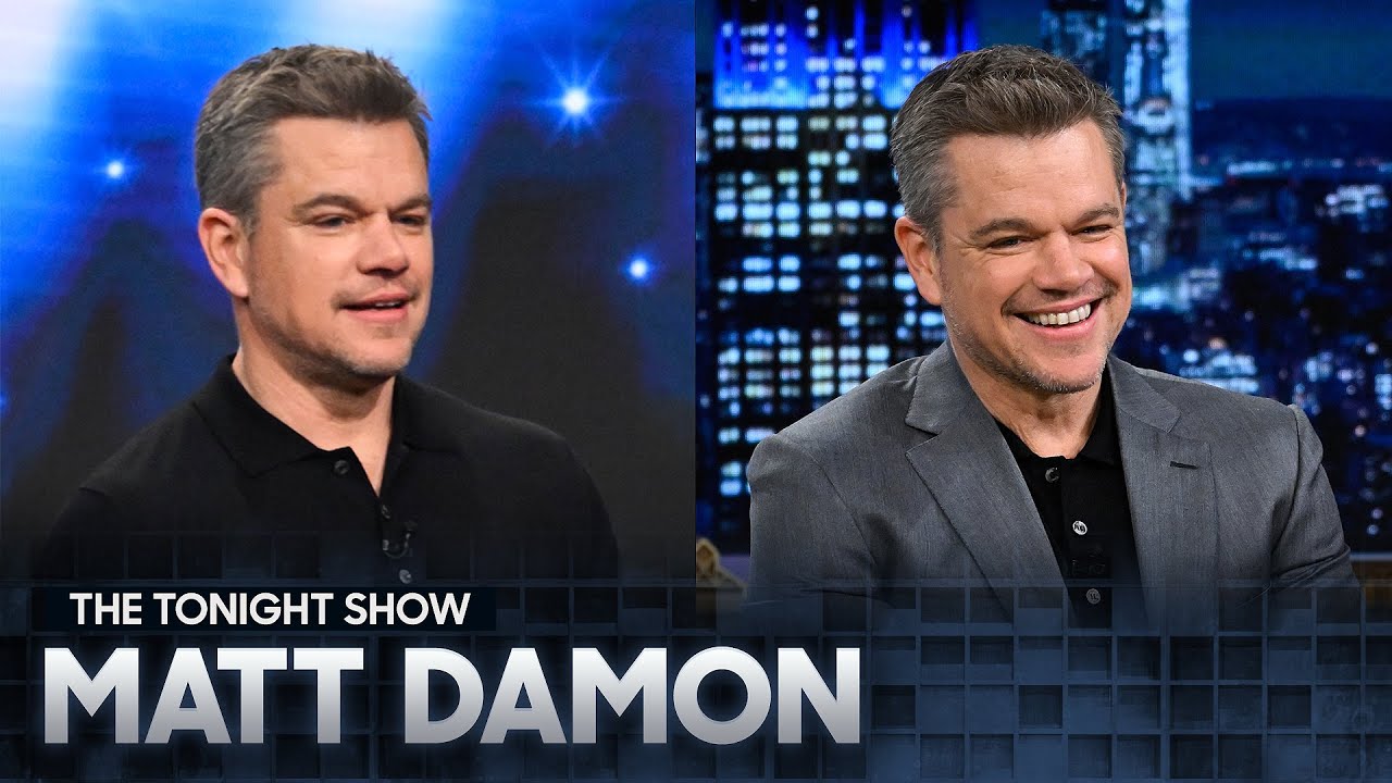 ⁣Matt Damon Spills on Getting Michael Jordan's Approval for Air and Plays Beer Pong Basketball