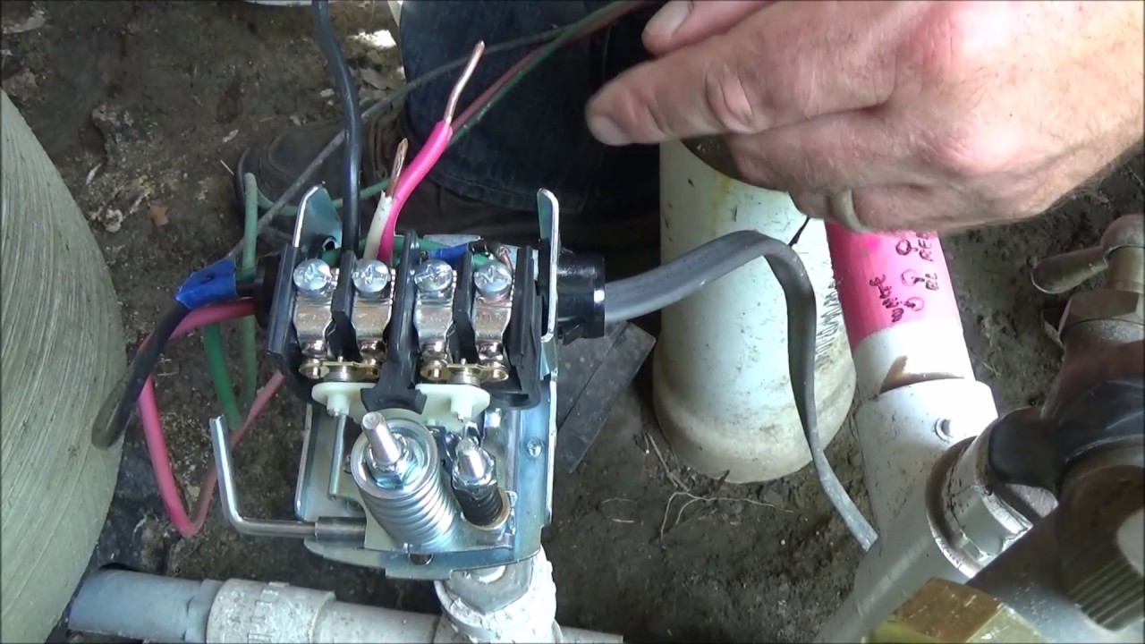 replacing a well pump pressure switch (burnt contact points) - YouTube