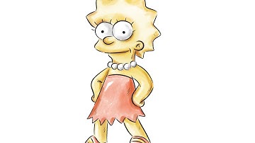How To Draw Lisa Simpson Easy | Lisa Simpson Drawing Tutorial Step by Step