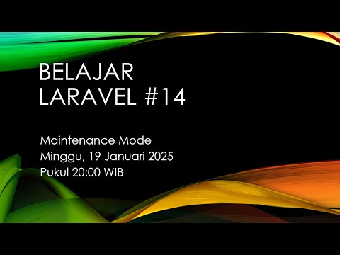 Laravel #14: Maintenance