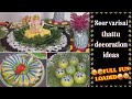 seer thattu decoration ideas|plate decoration|engagement plate decoration|ideas|5min crafts