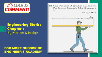 Engineering Statics | P3/3 | Equilibrium in Two Dimension | Chapter 3 | 6th Edition