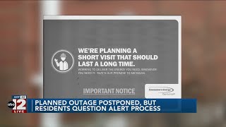 Planned outage in Flint postponed, but residents question notification process