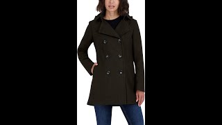 Nautica Wool Double Breasted Coat Review - Pros & Cons - Nautica women's peacoat