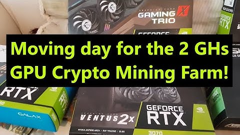 Moving 2 GHs Crypto Farm | Reminiscing on mining journey | RTX 3070 Amazing | GTX1080ti v RTX 3060ti