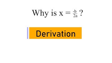 Why is x = -b/2a?