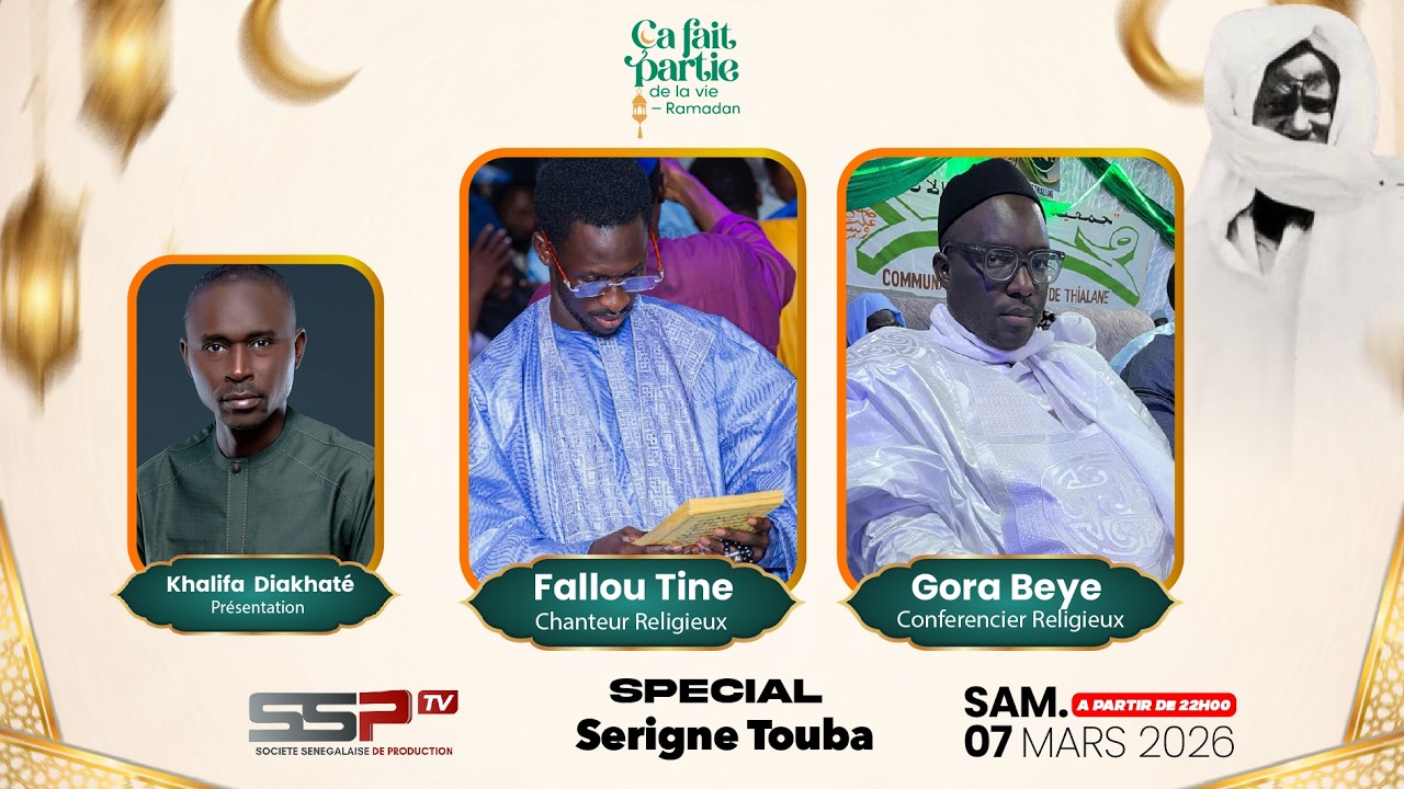 🚨LIVE SSP  ÇA FAIT PARTIE DE LA VIE PR - KHALIFA DIAKHATE INVITE FALLOU TINE / SPECIAL SERIGNE TOUBA