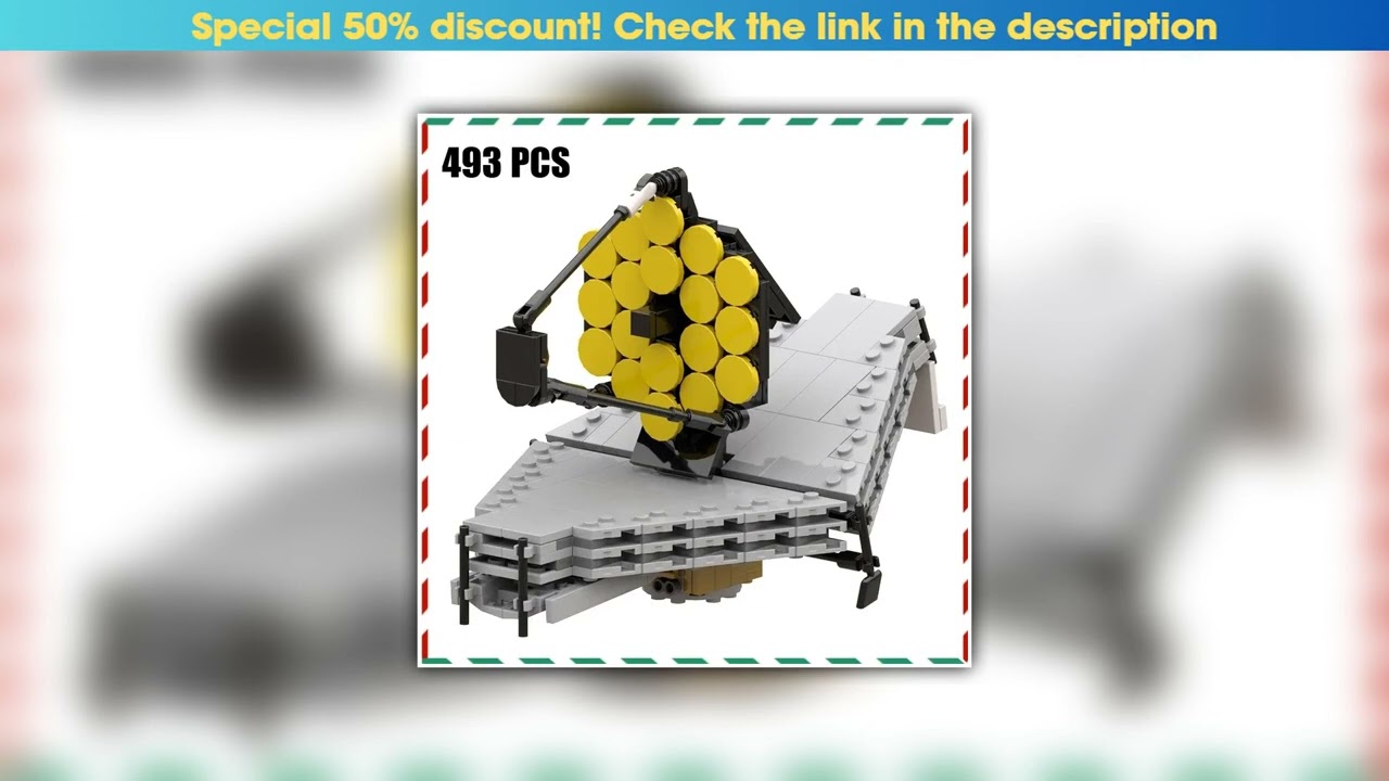 New Arrival MOC Webbs Space Telescope Building Block Kit - DIY Assembly Bricks Deep Space Infrared•