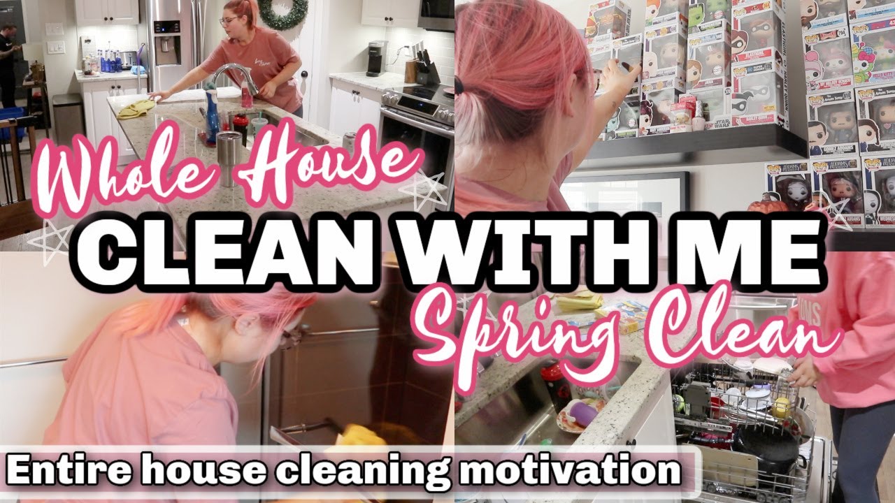 2021 WHOLE HOUSE SPRING CLEAN WITH ME! ENTIRE HOUSE DEEP CLEANING MOTIVATION | @laurenmonroexo