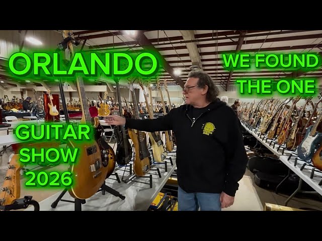 2026 Orlando Guitar Show Vintage Guitars and We found the one