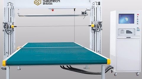 CNC foam cutting machine for mattress foam