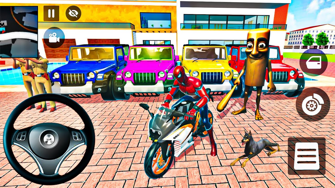 🐝 Indian Thift Auto Android Game 🌿 Monster Spiderman & Super Car🏎️💨 Modify All Car & Bike Showroom 🎮