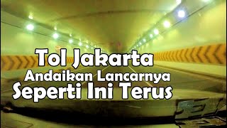 Suasana Nyetir Pagi Jalan Tol dari Gerbang Tol Kampung Rambutan Jakarta Timur ke Pamulang