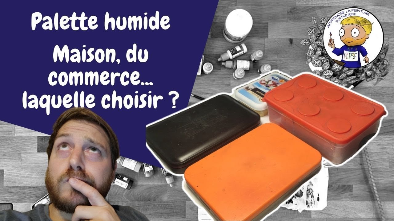Palette humide, je compare celles du commerce et les versions maison - apprendre la peinture sur fig