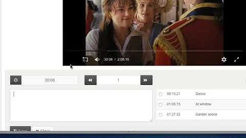 Creating a "video bookmark" in Ensemble Video
