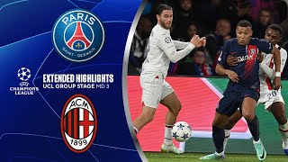 Paris Saint-Germain vs. Milan: Extended Highlights | UCL Group Stage MD 3 | CBS Sports Golazo