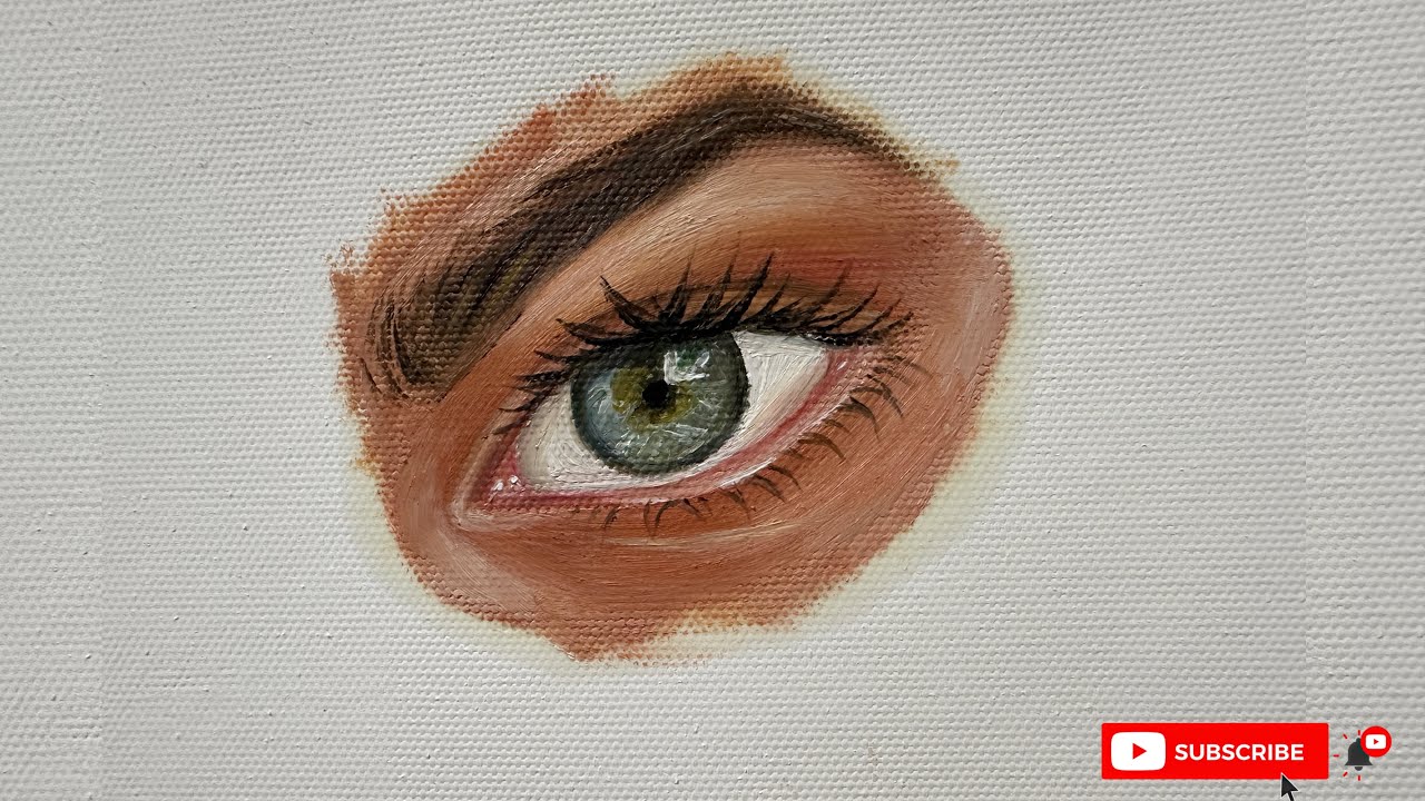 How to draw / paint Realistic Eye | Timelapse | step by step guide for ...