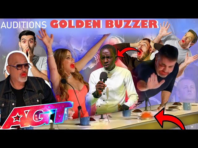 GOLDEN BUZZER:johGE shocks the Judges after his unforgettable Worship on AGT class=