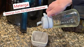 Meterga Auto Flip Olive Oil Dispenser, no leaks design #oil #cookingessentials #oildispenser