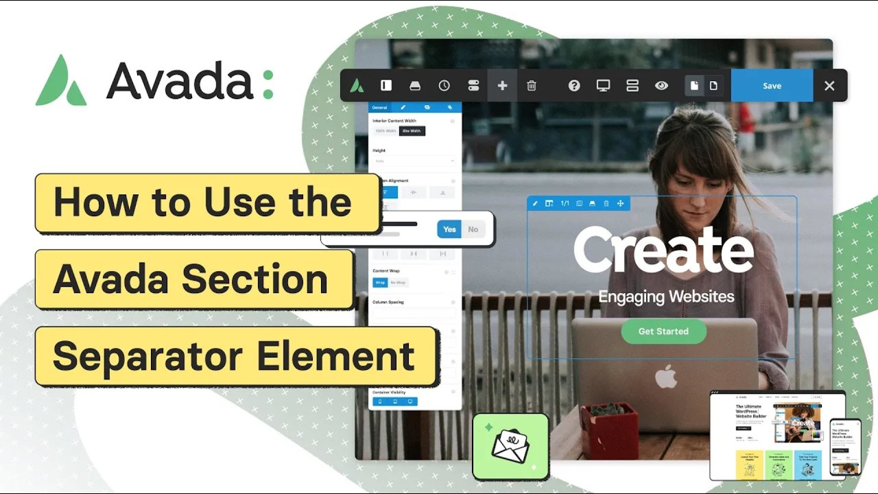 How to Use the Avada Section Separator Element - YouTube