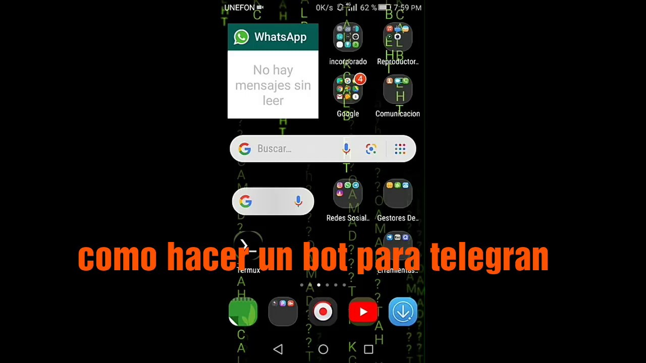 Como Crear Un Bot De Telegram YouTube