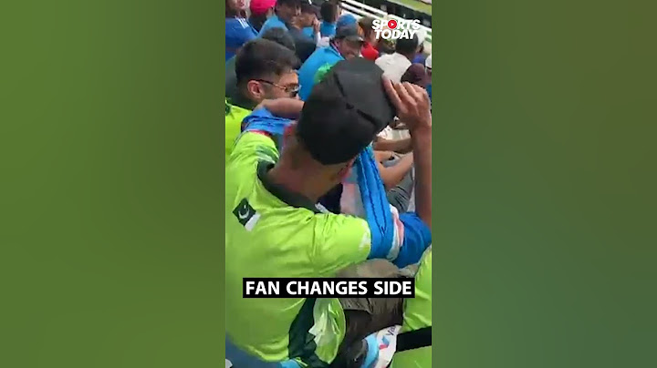 Pakistan fan wears India's jersey over Pakistan's during CT match in Dubai |Sports Today