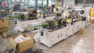 High Speed N95 / FFP2 Earloop type mask Making machine, MSK-KN95EX