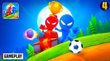 Stickman Party - Gameplay Part 4 Random Funny MiniGames 1 2 3 4 Plyer Free New Update Adventure