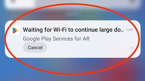 How To Fix Waiting For WIFI To Continue Large Download Play Store Problem Solved