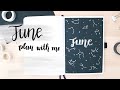 2021 June BulletJournal | Plan with Me | Minimal star sign, constellation theme