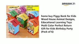 Kids Toys : Piggy Bank for Kids Wood House: To buy click the link in the comments by Merkury 132 views 2 months ago 50 seconds