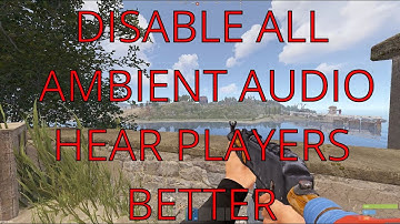 how to disable recycler/rain/wind/wave audio in Rust - hear every footstep