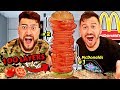 WE ORDERED A 100 SLICE OF TOMATOES  BIG MAC AT MCDONALD'S DRIVE THRU !! (100 LAYERS OF TOMATOES)