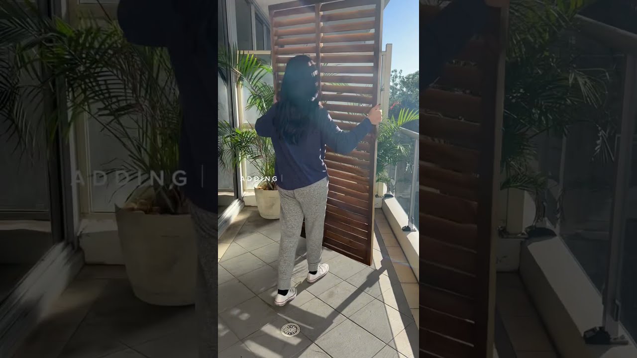 Balcony Makeover Part 2 DIY Privacy Screens Palms